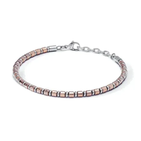 COMETE Bracciale in Acciaio, pvd rosè ed Ematite | Agold
