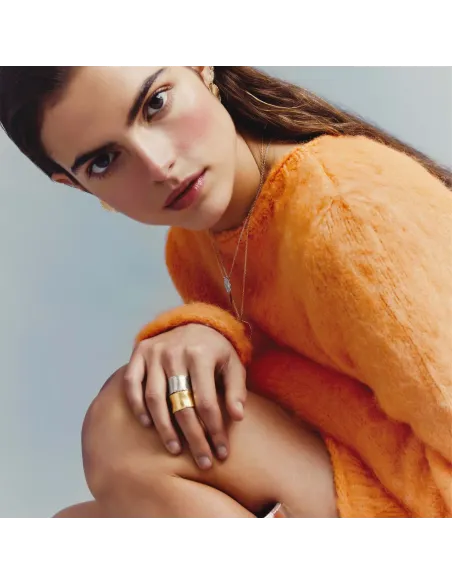 Victoria Cruz Anello regolabile in argento | Agold