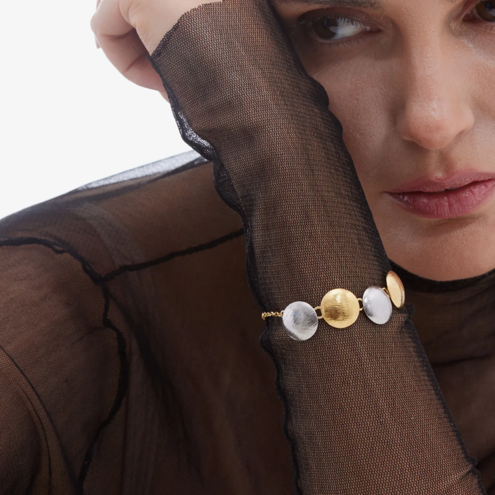 Victoria Cruz Bracciale a sfera in Argento