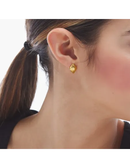 Victoria Cruz Orecchini a bottone in argento fortuna | Agold