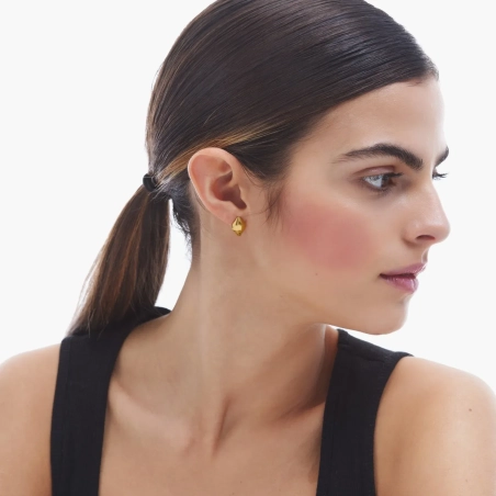 Victoria Cruz Orecchini a bottone in argento fortuna | Agold