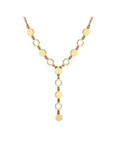 Victoria Cruz Collana corta esagonale in argento