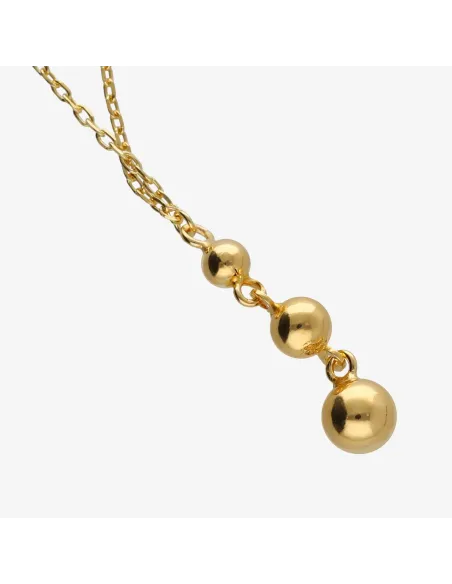 Victoria Cruz Collana corta in argento con sfera | Agold