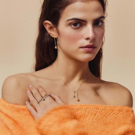 Victoria Cruz Orecchini in argento sfera | Agold