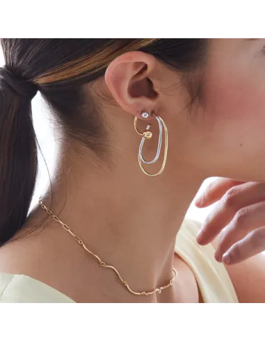Victoria Cruz Orecchini corti a sfera in Argento | Agold
