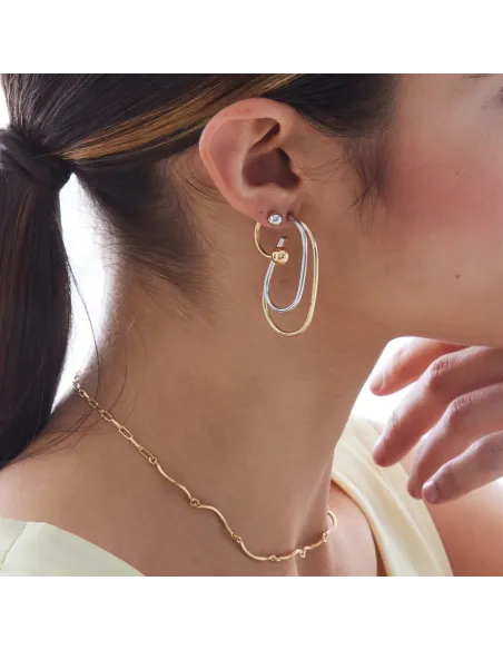 Victoria Cruz Orecchini corti a sfera in Argento | Agold