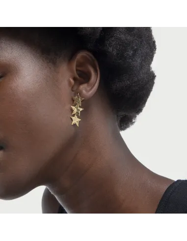 Victoria Cruz Orecchini lunghi in argento stella | Agold