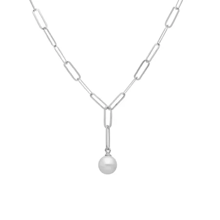 Victoria Cruz Collana corta in argento con perle | Agold