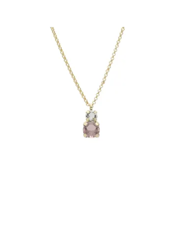 Victoria Cruz Collana corta in argento e cristalli | Agold