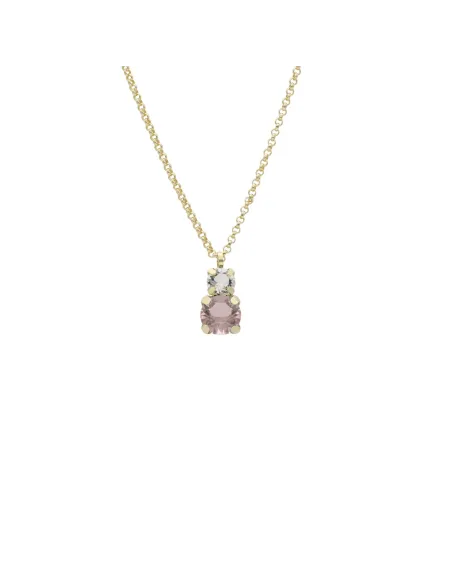 Victoria Cruz Collana corta in argento e cristalli | Agold