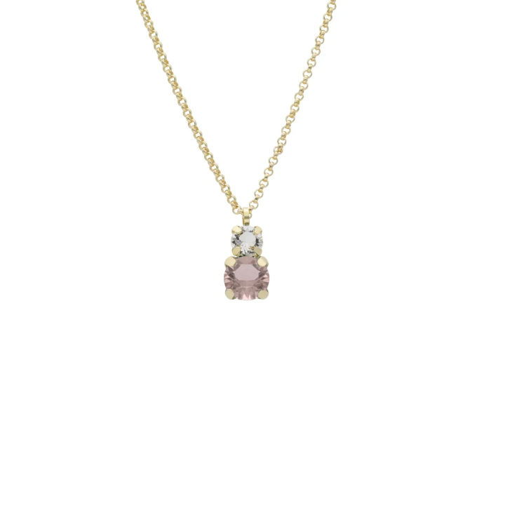 Victoria Cruz Collana corta in argento e cristalli