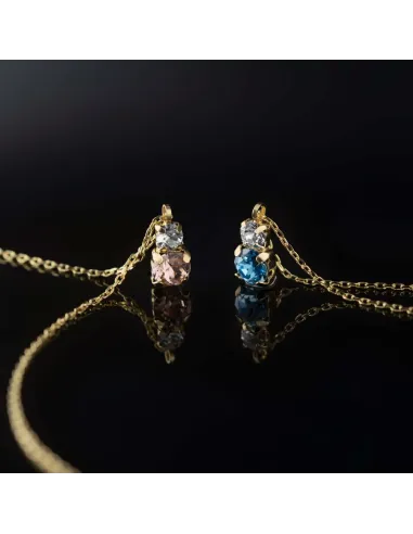 Victoria Cruz Collana corta in argento e cristalli | Agold