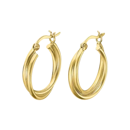 Lotus Silver Orecchini donna argento dorato