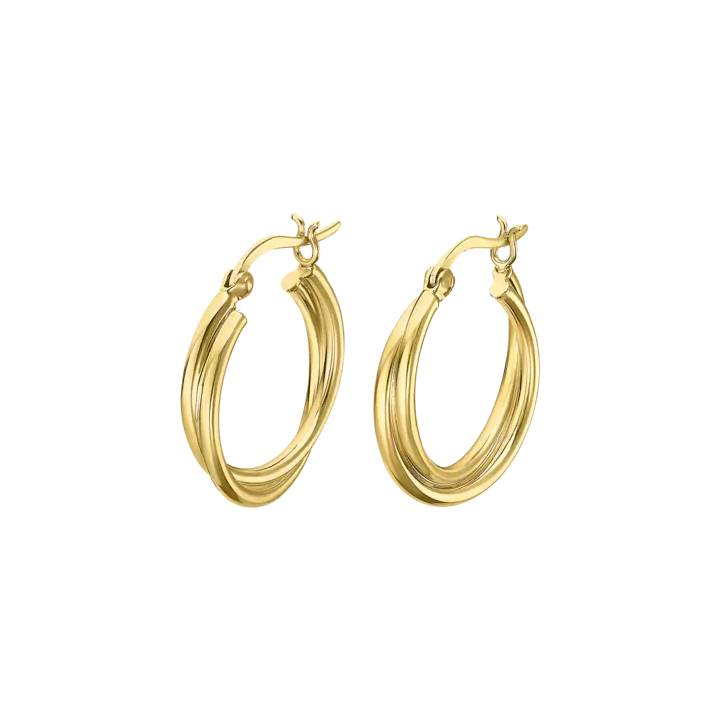 Lotus Silver Orecchini donna argento dorato