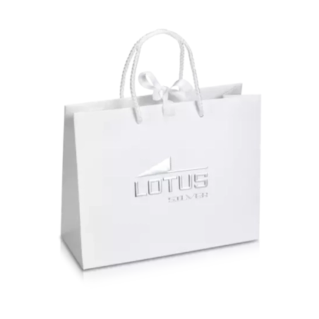 Lotus Silver Orecchini donna a cerchio con zirconi | Agold