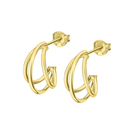 Lotus Silver Orecchini donna argento dorato | Agold