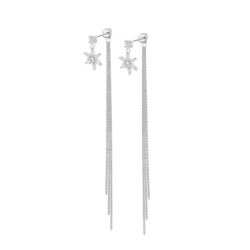 Lotus Silver Orecchini donna con zirconi