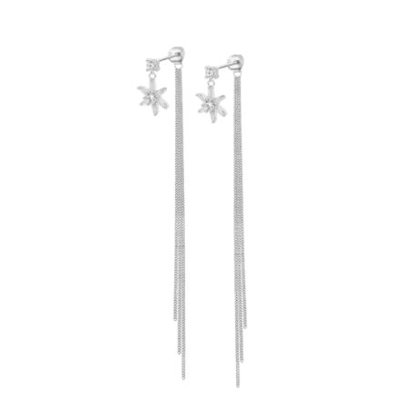 Lotus Silver Orecchini donna con zirconi | Agold