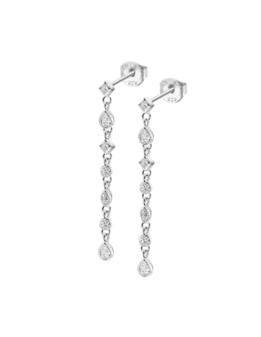 Lotus Silver Orecchini donna con zirconi | Agold