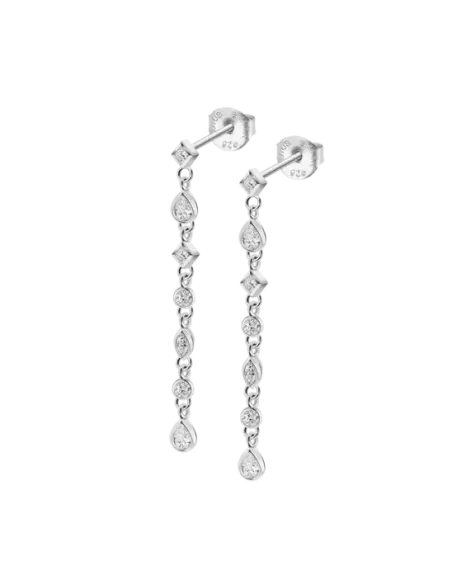 Lotus Silver Orecchini donna con zirconi | Agold