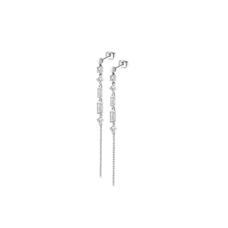 Lotus Silver Orecchini donna con zirconi | Agold