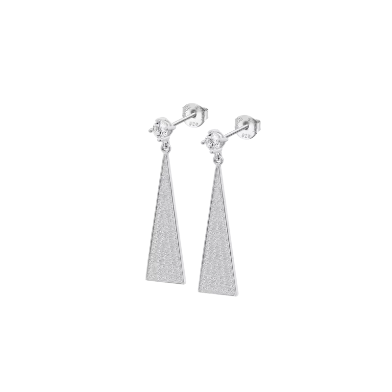 Lotus Silver Orecchini donna con zirconi | Agold