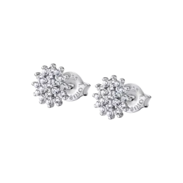 Lotus Silver Orecchini donna con zirconi