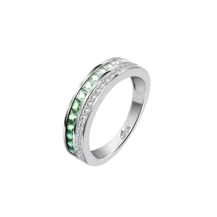 Lotus Silver Anello donna con zirconi