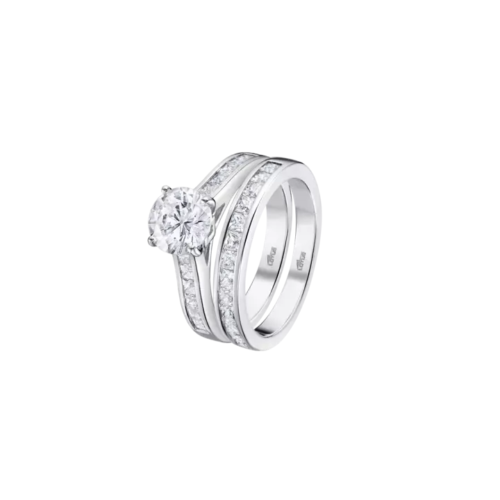 Lotus Silver Anello donna con zirconi