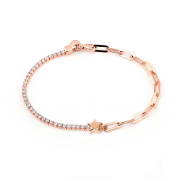 Jack&Co Bracciale Stella Rosa e Tennis