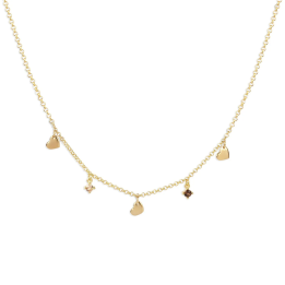 Jack&Co Collana Cuori e Zirconi