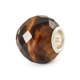 Trollbeads Occhio di Tigre Giallo Rotondo Sfaccettato