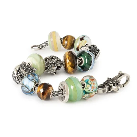 Trollbeads Occhio di Tigre Giallo Rotondo Sfaccettato | Agold