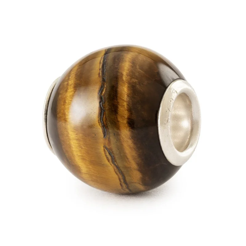 Trollbeads Occhio di Tigre Giallo Rotondo | Agold