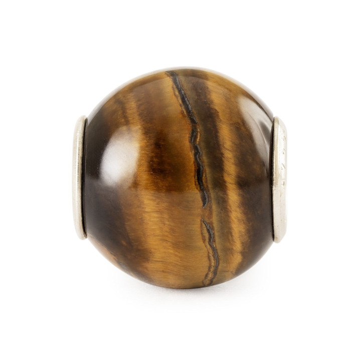 Trollbeads Occhio di Tigre Giallo Rotondo
