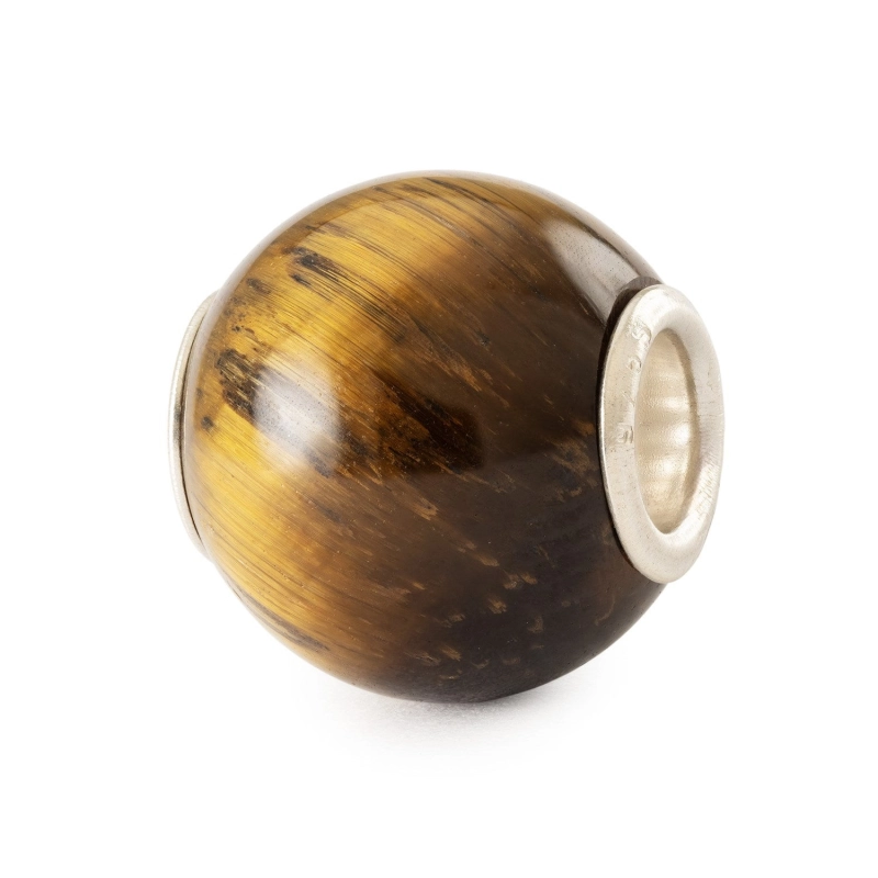 Trollbeads Occhio di Tigre Giallo Rotondo | Agold