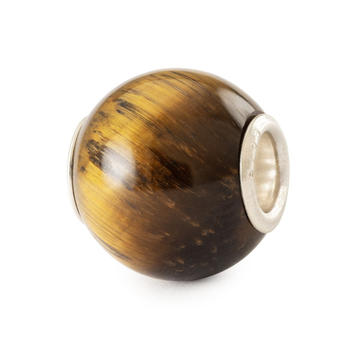 Trollbeads Occhio di Tigre Giallo Rotondo