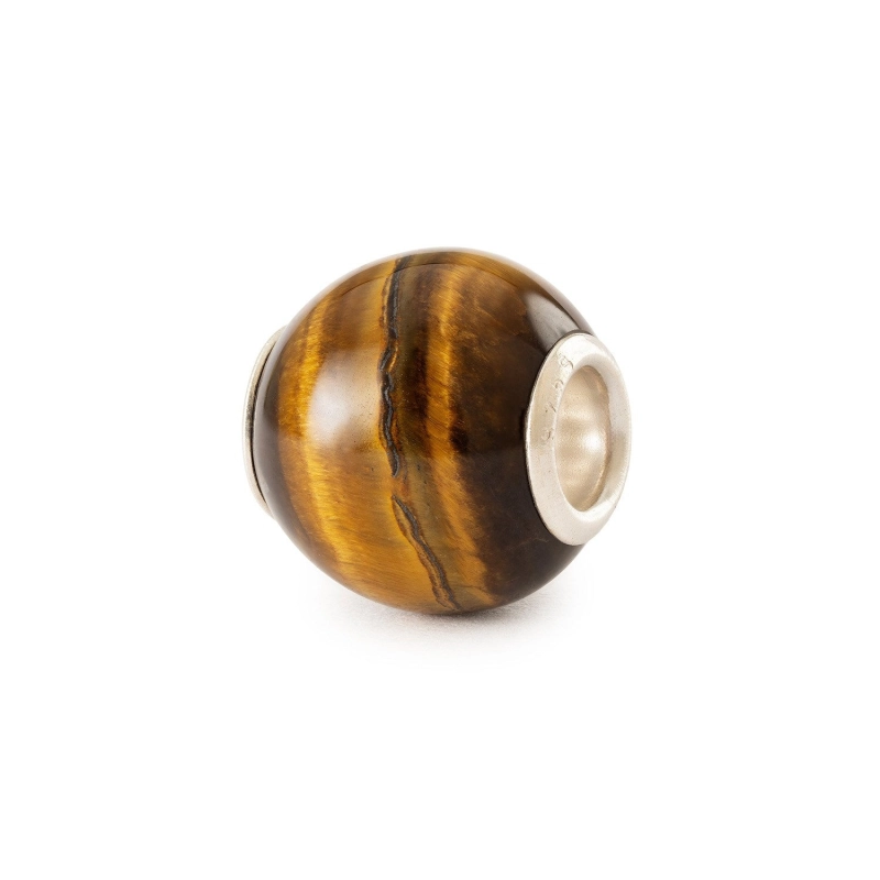 Trollbeads Occhio di Tigre Giallo Rotondo | Agold