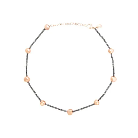 BREIL B ROCKS COLLANA IN EMATITE E ACCIAIO IP ROSE | Agold
