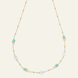 ISHWARA JEWELLERY Girocollo con Acquamarine | Di Fiore in Fiore