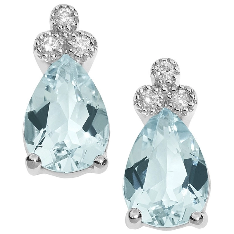 Orecchini Comete Acquamarina | Agold