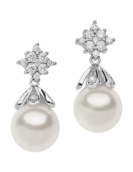 Orecchini Comete Bouquet con Perla | Agold