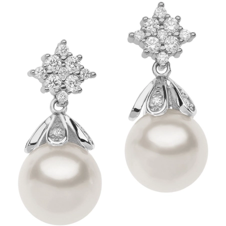 Orecchini Comete Bouquet con Perla | Agold