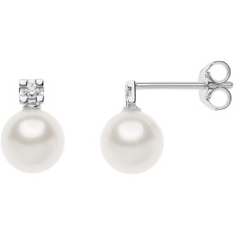 Orecchini Comete Diamante e Perla
