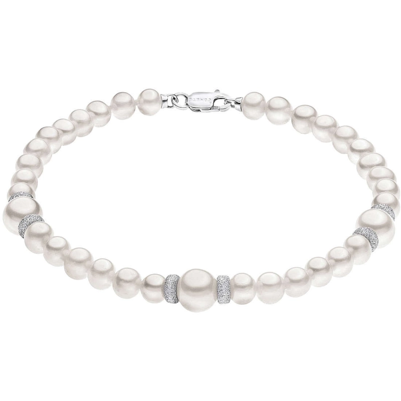Bracciale Comete Oro Bianco e Perle | Agold