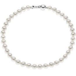 Bracciale Comete Oro Bianco e Perle