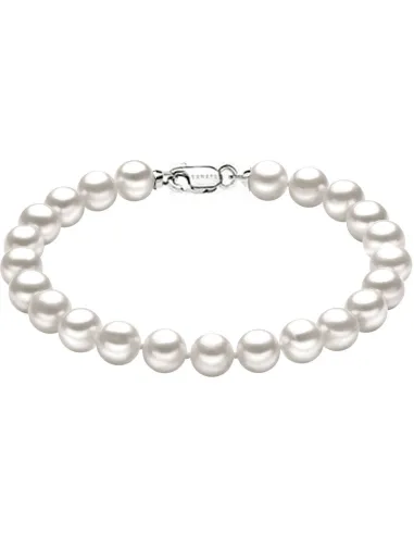 Bracciale Comete Oro Bianco e Perle | Agold