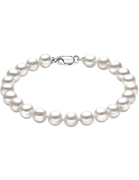 Bracciale Comete Oro Bianco e Perle | Agold