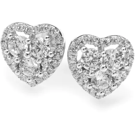 Ambrosia Argento Orecchini Cuore | Agold