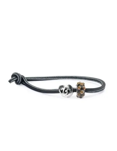 Trollbeads Bracciale Di Pelle Nero | Agold